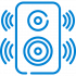 Innovative sound system installations enhancing audio quality for corporate and commercial environments.