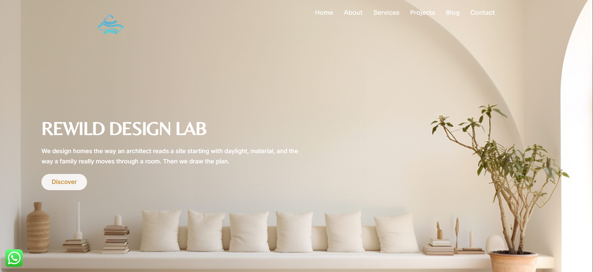 A minimalist website concept for an architecture firm, blending clean layouts, elegant typography, and a warm, neutral palette for a refined digital experience.